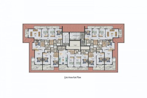 Dubleks daire Avsallar, Antalya, Türkiye №208770 - 13