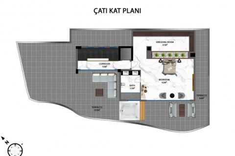 Villa  i Kargicak, Alanya, Antalya, Tyrkia Nr. 207174 - 26