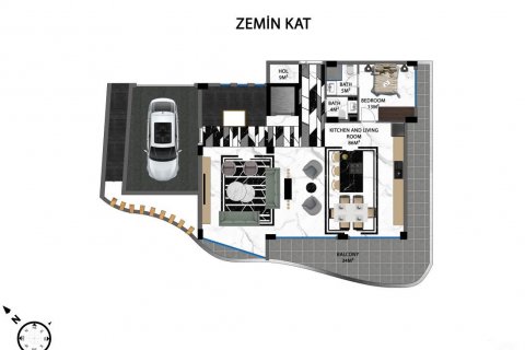 Villa  i Kargicak, Alanya, Antalya, Tyrkia Nr. 207174 - 27