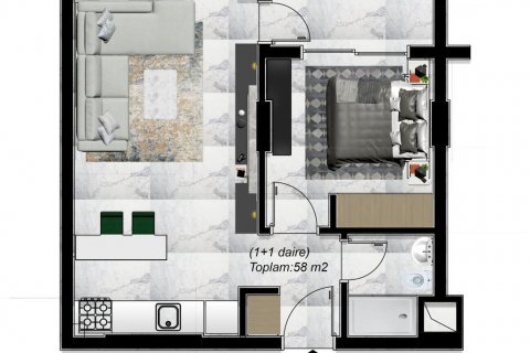 Wohnung in Alanya, Antalya, Türkei Nr. 209828 - 14