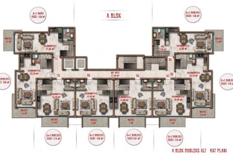 Продажа квартиры  в Авсалларе, Анталье, Турция 2 комн., 53м2, №209826 – фото 24
