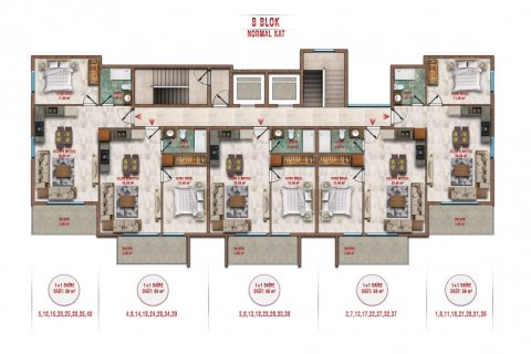 Продажа квартиры  в Авсалларе, Анталье, Турция 2 комн., 53м2, №209826 – фото 26