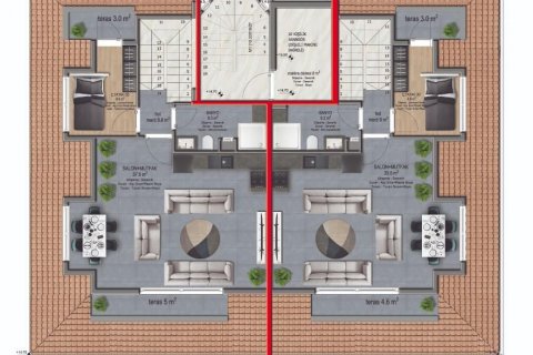 Продажа квартиры  в Аланье, Анталье, Турция 3 комн., 110м2, №209827 – фото 12