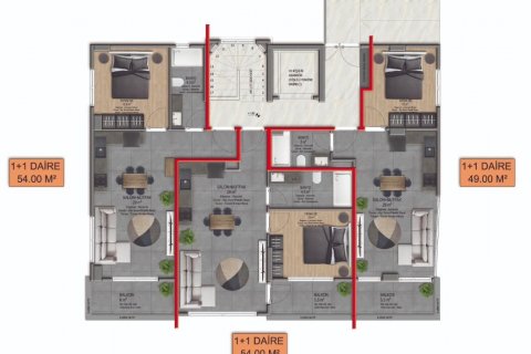 Продажа квартиры  в Аланье, Анталье, Турция 3 комн., 110м2, №209827 – фото 13