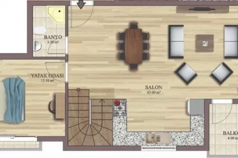 Apartment for sale  in Turkey, 4 bedrooms, 140m2, No. 189441 – photo 14