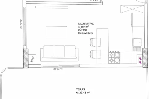 1+1 Lejlighed  i Aksu, Antalya, Tyrkiet Nr. 189490 - 18