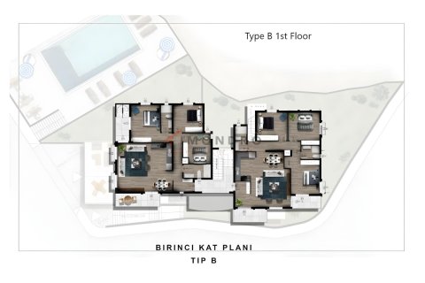 3+1 Lägenhet  i Catalkoy, Girne,  Nr. 152494 - 13