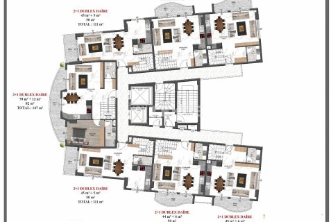 1+1 Wohnung in Alanya, Antalya, Türkei Nr. 82216 - 29