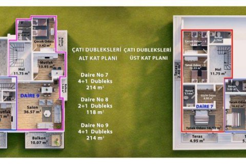 Lejlighed  i Alanya, Antalya, Tyrkiet Nr. 209675 - 22