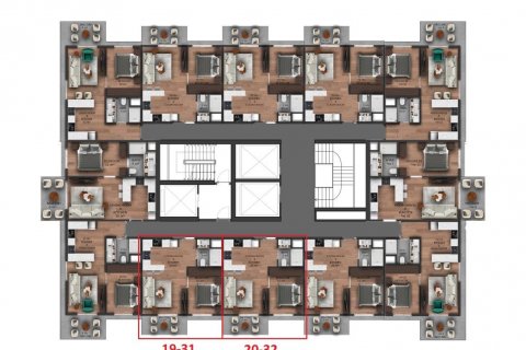 Продажа квартиры  в Мерсине, Турция 2 комн., 43м2, №207868 – фото 23