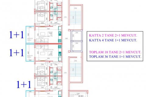 Продажа квартиры  в Авсалларе, Анталье, Турция 1+1, 50м2, №69520 – фото 22