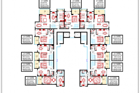 1+1 Leilighet  i Mahmutlar, Antalya, Tyrkia Nr. 39947 - 27