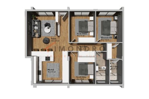 3+1 Wohnung  in Esentepe, Girne,  Nr. 151207 - 9