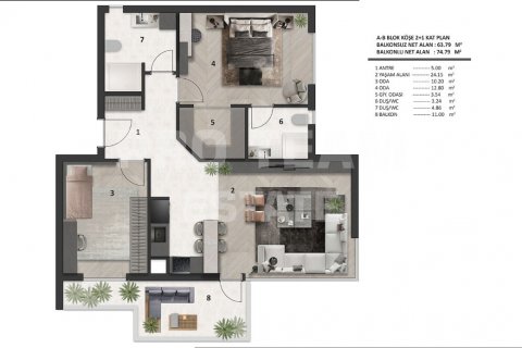 Leilighet  i Altintash, Antalya, Tyrkia Nr. 190208 - 14