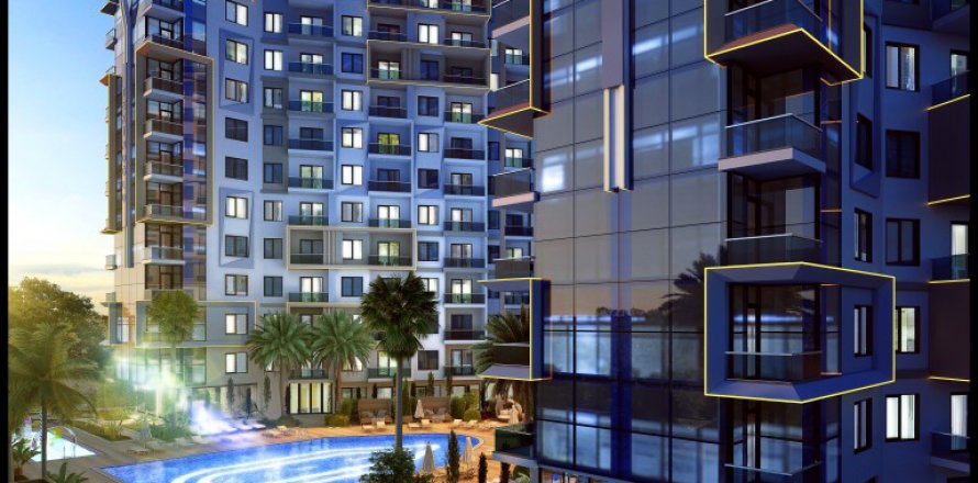 1+1 Lägenhet  i Alanya, Antalya, Turkiet Nr. 210419