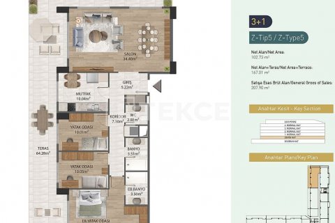 Продажа квартиры  в Стамбуле, Турция 5+1, 286м2, №210413 – фото 22