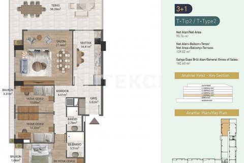 Продажа квартиры  в Стамбуле, Турция 5+1, 286м2, №210413 – фото 20