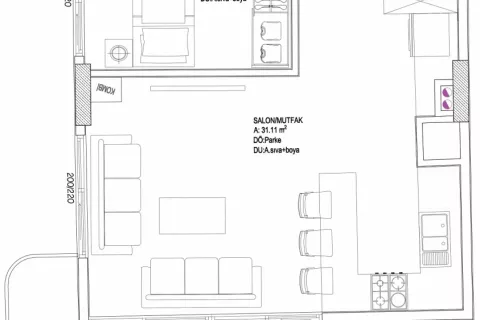 2+1 Leilighet i Aksu, Antalya, Tyrkia Nr. 189519 - 18
