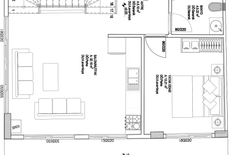 Продажа квартиры  в Аксу, Анталье, Турция 3+1, 118м2, №189520 – фото 18