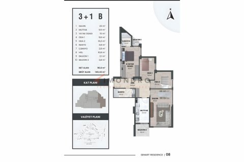 2+1 Wohnung  in Zeytinburnu, Istanbul, Türkei Nr. 206942 - 17