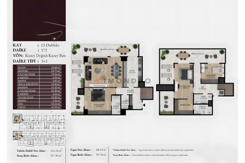 Продажа квартиры в Аташехир, Стамбуле, Турция 3+1, 278м2, №206688 – фото 11