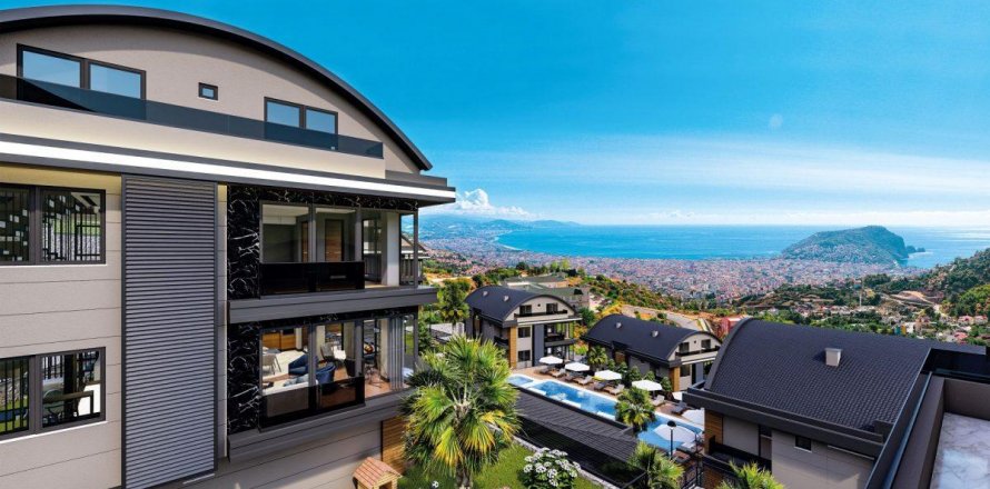 Lägenhet  i Tepe, Alanya, Antalya, Turkiet Nr. 209547