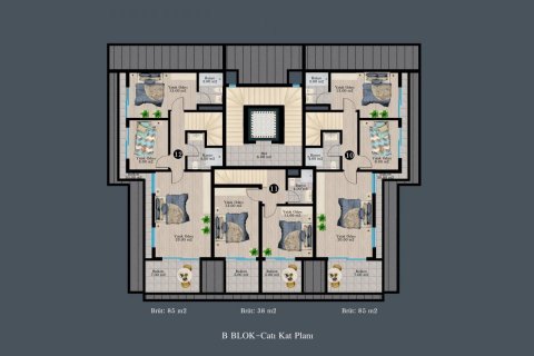 Wohnung  in Kargicak, Alanya, Antalya, Türkei Nr. 209541 - 27