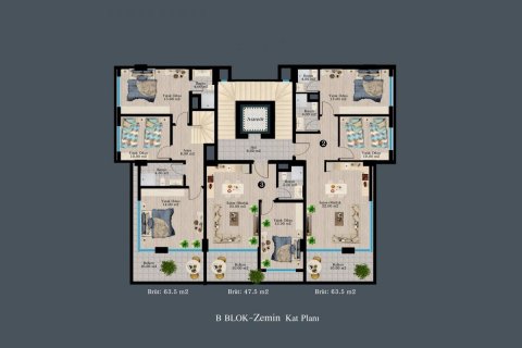 Wohnung  in Kargicak, Alanya, Antalya, Türkei Nr. 209541 - 28