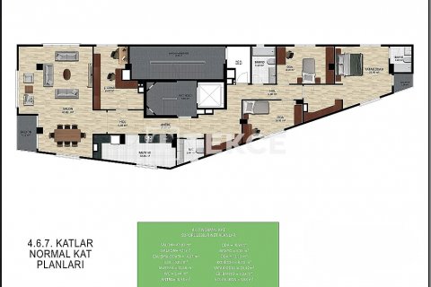 آپارتمان در Istanbul ، ترکیه 3 خوابه ، 125 متر مربع. شماره 188826 - 4