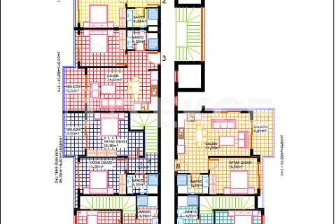 2+1 Leilighet  i Alanya, Antalya, Tyrkia Nr. 190678 - 26